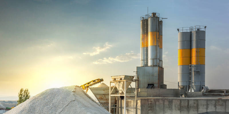 Sand Silos in Fort Worth, Texas